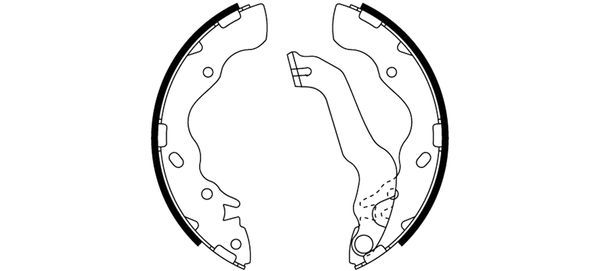 Brake Shoe Set TEXTAR 91061700