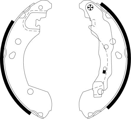 Brake Shoe Set TEXTAR 91062600