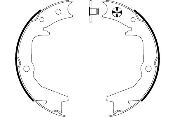 Brake Shoe Set, parking brake TEXTAR 91062900