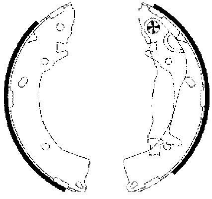 Brake Shoe Set TEXTAR 91063300