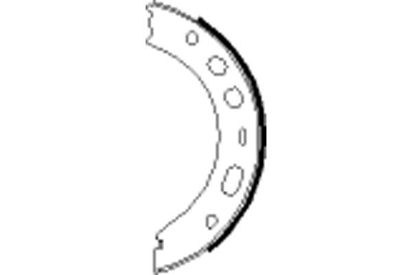 Brake Shoe Set, parking brake TEXTAR 91063500