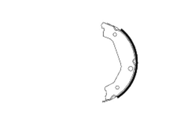 Brake Shoe Set, parking brake TEXTAR 91065700