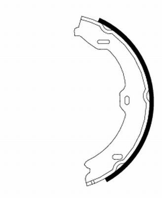 Brake Shoe Set, parking brake TEXTAR 91067000