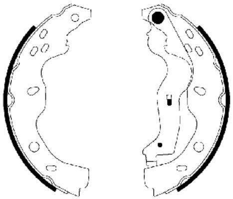 Brake Shoe Set TEXTAR 91067500