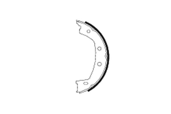 Brake Shoe Set, parking brake TEXTAR 91067800