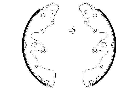 Brake Shoe Set TEXTAR 91068700