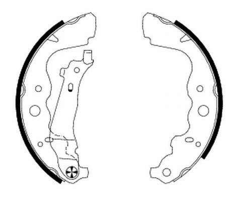 Brake Shoe Set TEXTAR 91069300