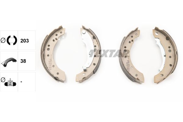 Brake Shoe Set TEXTAR 91071400