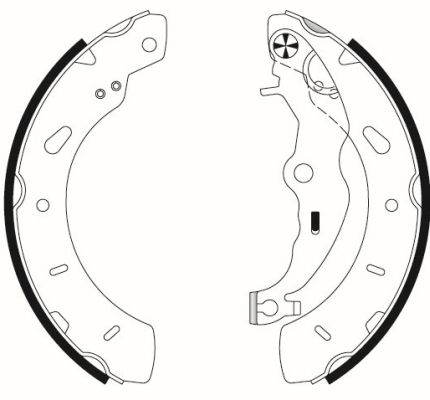 Brake Shoe Set TEXTAR 91079800