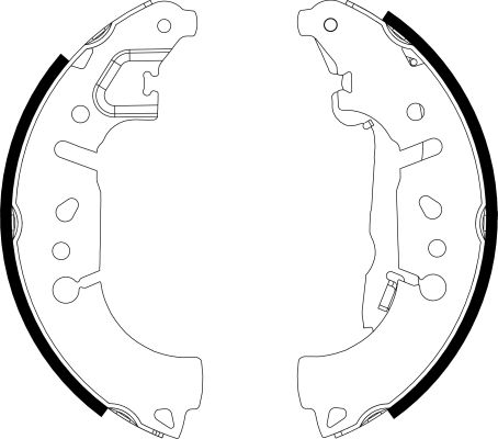 Brake Shoe Set TEXTAR 91081500