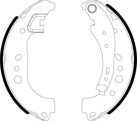 Brake Shoe Set TEXTAR 91081700