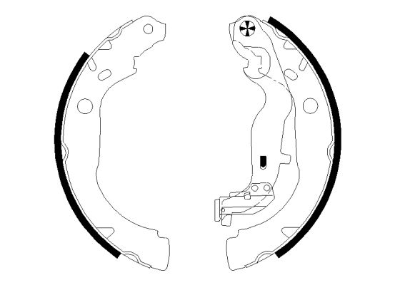 Brake Shoe Set TEXTAR 91082900