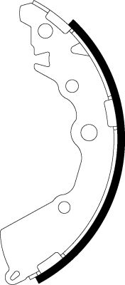 Brake Shoe Set TEXTAR 91083000