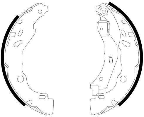 Brake Shoe Set TEXTAR 91083200