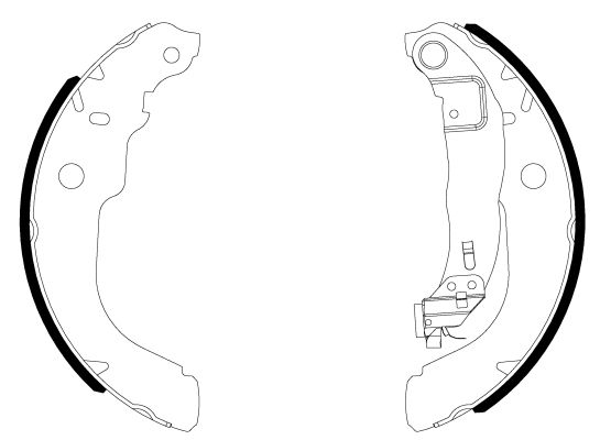 Brake Shoe Set TEXTAR 91084300