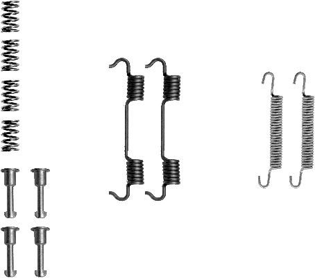 Accessory Kit, parking brake shoes TEXTAR 97012600