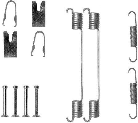 Accessory Kit, brake shoes TEXTAR 97031600