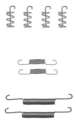 Accessory Kit, parking brake shoes TEXTAR 97034900