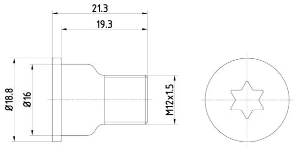 Bolt, brake disc TEXTAR TPM0005