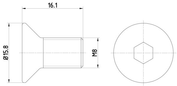 Bolt, brake disc TEXTAR TPM0006