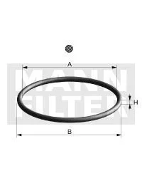 Tarpiklis, alyvos filtras MANN-FILTER DI 007-00