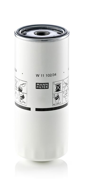 Oil Filter MANN-FILTER W11102/34