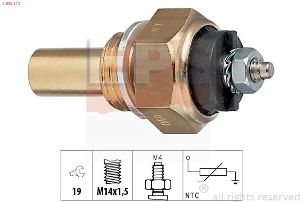Sensor, coolant temperature eps 1.830.112