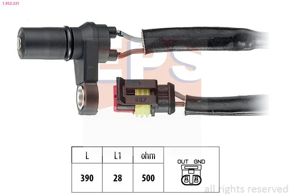 RPM jutiklis, automatinė transmisija eps 1.953.231