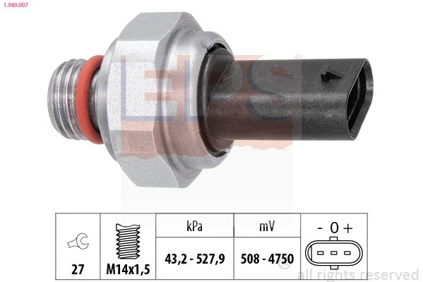 Jutiklis, išmetimo slėgis EPS 1.980.007