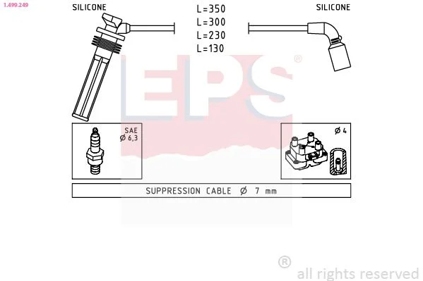 Uždegimo laido komplektas EPS 1.499.249