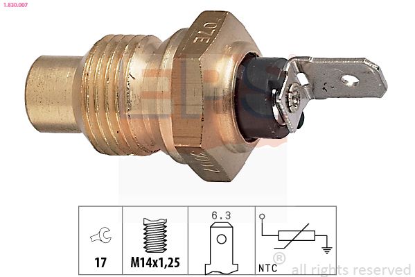 Sensor, coolant temperature EPS 1.830.007