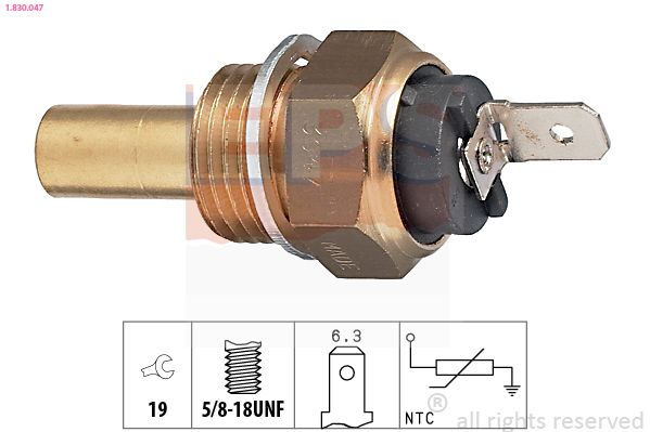 Sensor, coolant temperature EPS 1.830.047