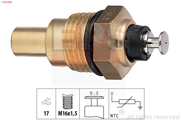 Датчик, температура охолоджувальної рідини EPS 1.830.067