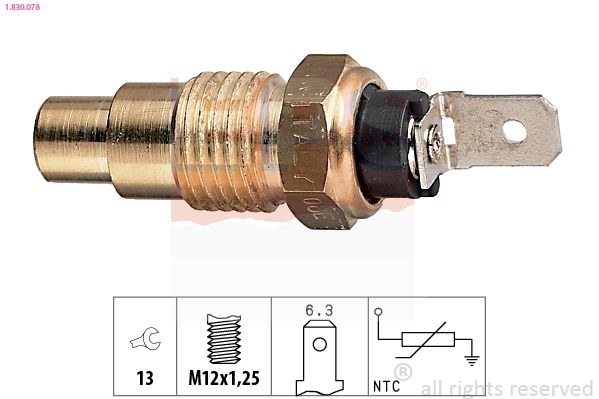 Sensor, coolant temperature EPS 1.830.078