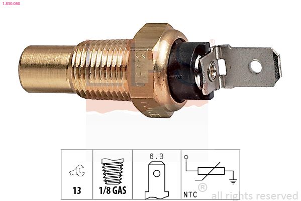 Sensor, coolant temperature EPS 1.830.080