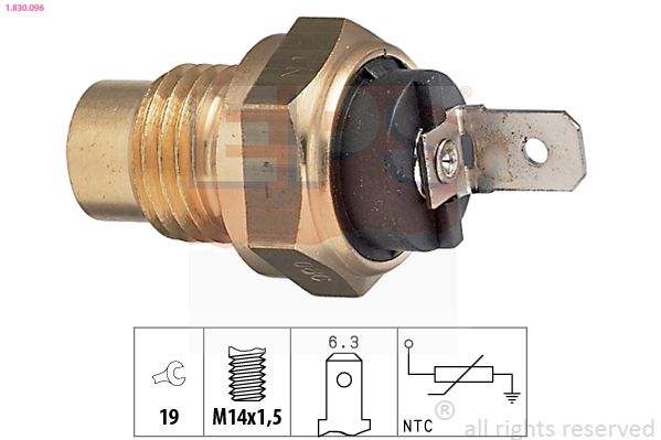 Sensor, oil temperature EPS 1.830.096