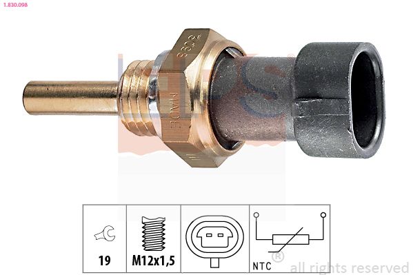 Sensor, oljetemperatur EPS 1.830.098