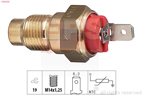 Sensor, coolant temperature EPS 1.830.203