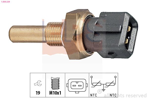 Sensor, coolant temperature EPS 1.830.229