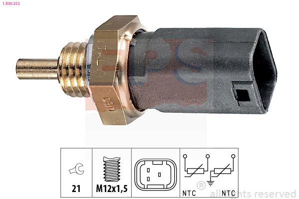 Sensor, coolant temperature EPS 1.830.252