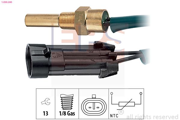 Sensor, coolant temperature EPS 1.830.280