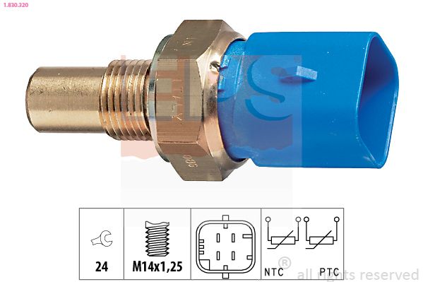 Sensor, coolant temperature EPS 1.830.320