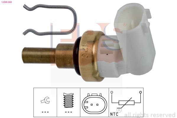 Sensor, coolant temperature EPS 1.830.360