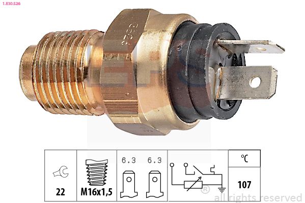 Sensor, coolant temperature EPS 1.830.526