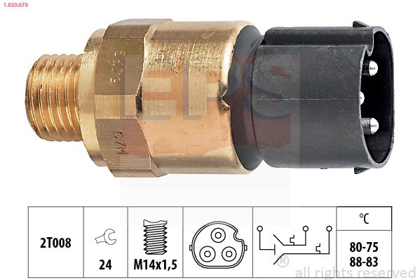 Temperature Switch, radiator fan EPS 1.850.679