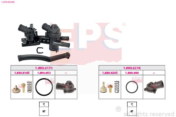 Termostatas, aušinimo skystis EPS 1.879.955KK