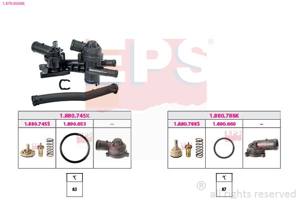 Thermostat, coolant EPS 1.879.956KK