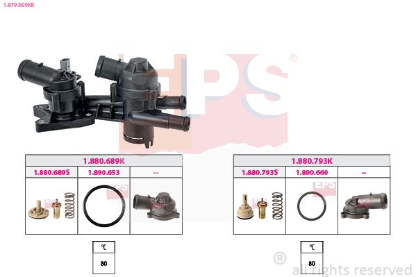 Termostatas, aušinimo skystis EPS 1.879.959KK