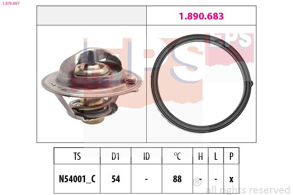 Termostatas, aušinimo skystis EPS 1.879.997