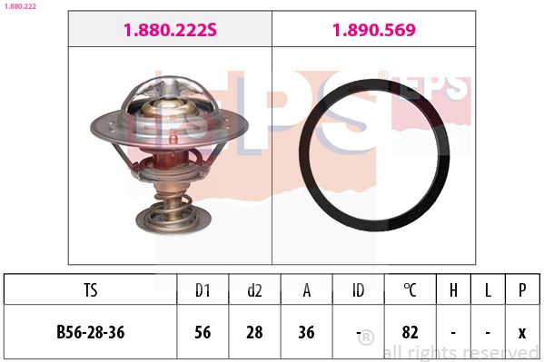Termostatas, aušinimo skystis EPS 1.880.222